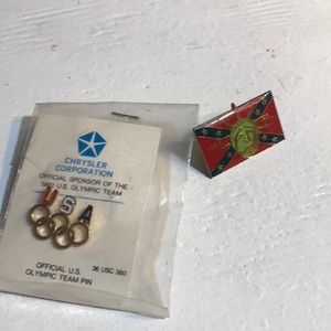 Lady liberty and olympics original  pin